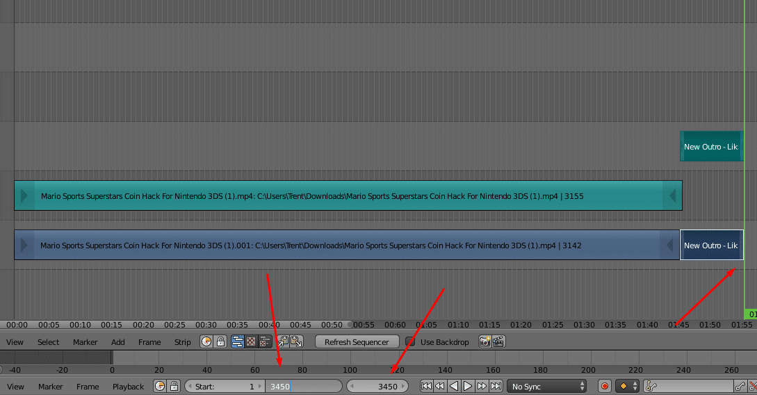 Selecting the right range with Blender