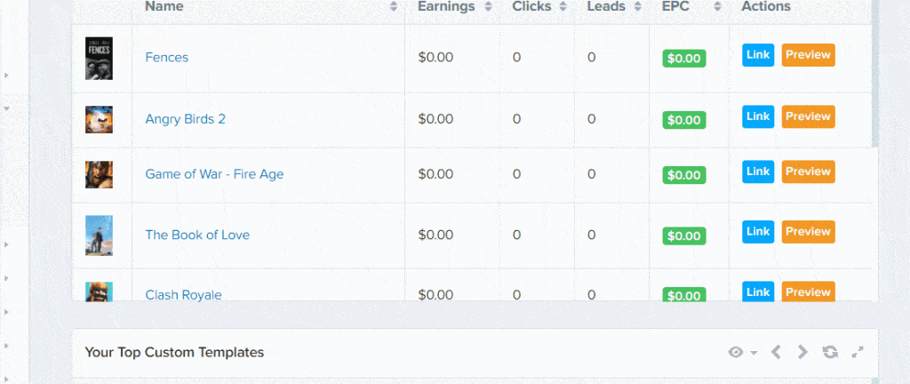 Looking at all these niche ideas with the Templates & Stats Section!