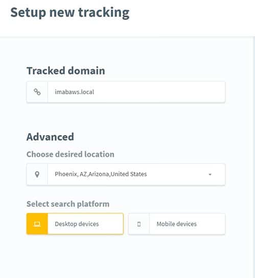 SERPWatcher Local Interface